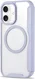 Apple iPhone 16 Hoesje met MagSafe Book Case Transparant / Paars afbeelding 12