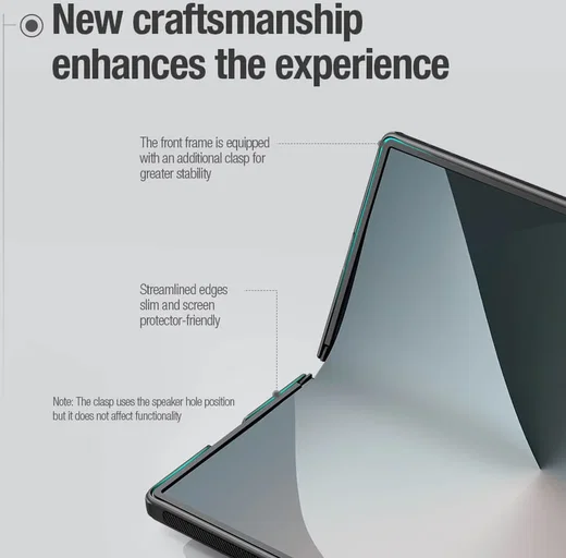 Nillkin Super Frosted Shield Samsung Galaxy Z Fold 6 Hoesje Back Cover Zwart afbeelding 6
