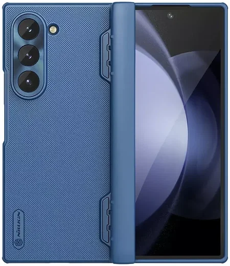Nillkin Super Frosted Shield Samsung Galaxy Z Fold 6 Hoesje Back Cover Blauw afbeelding 1