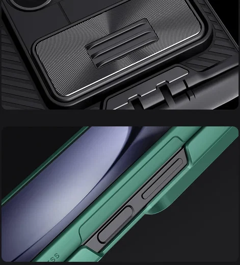 Nillkin CamShield Samsung Galaxy Z Fold 6 Hoesje met Kickstand Groen afbeelding 16