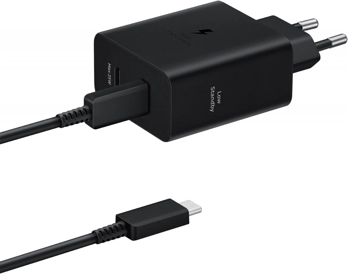 Originele Samsung 50W Power Adapter Duo met USB-C Kabel 1.8 Meter 5A Zwart afbeelding 1