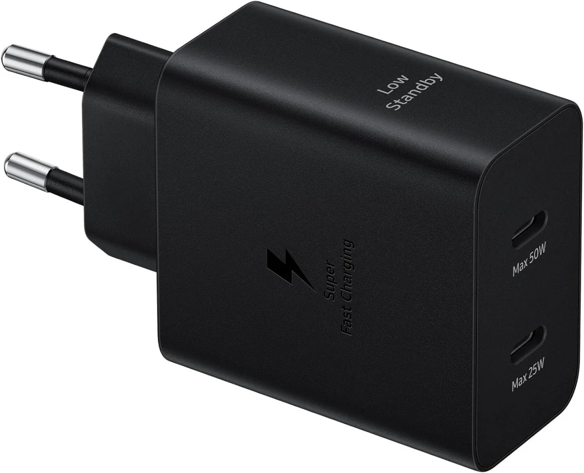 Originele Samsung 50W Power Adapter Duo met USB-C Kabel 1.8 Meter 5A Zwart afbeelding 2