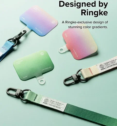 Ringke Holder Link & Snap Hook Lanyard Strap - Telefoonkoord Aurora afbeelding 4