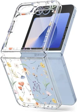 Ringke Fusion Design Samsung Galaxy Z Flip 6 Hoesje Back Cover Dry Flowers