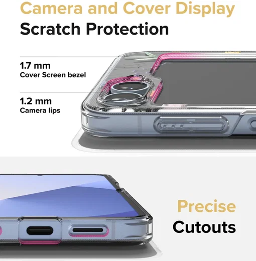 Ringke Fusion Design Samsung Galaxy Z Flip 6 Hoesje Back Cover Dry Flowers afbeelding 10