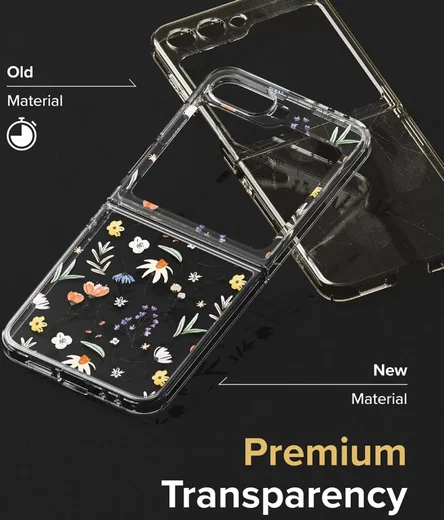 Ringke Fusion Design Samsung Galaxy Z Flip 6 Hoesje Back Cover Dry Flowers afbeelding 5
