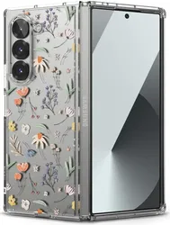 Ringke Fusion Design Samsung Galaxy Z Fold 6 Hoesje Back Cover Dry Flowers afbeelding