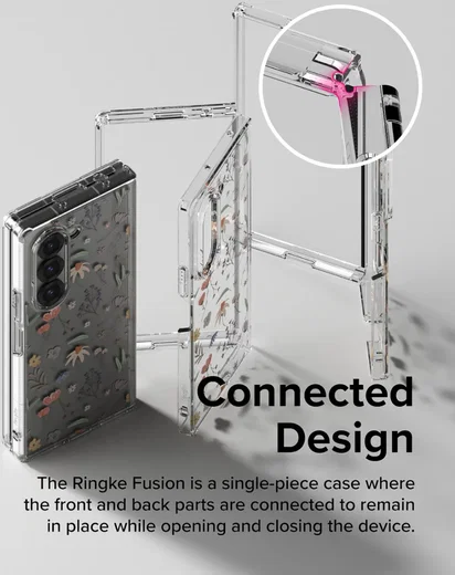 Ringke Fusion Design Samsung Galaxy Z Fold 6 Hoesje Back Cover Dry Flowers afbeelding 7