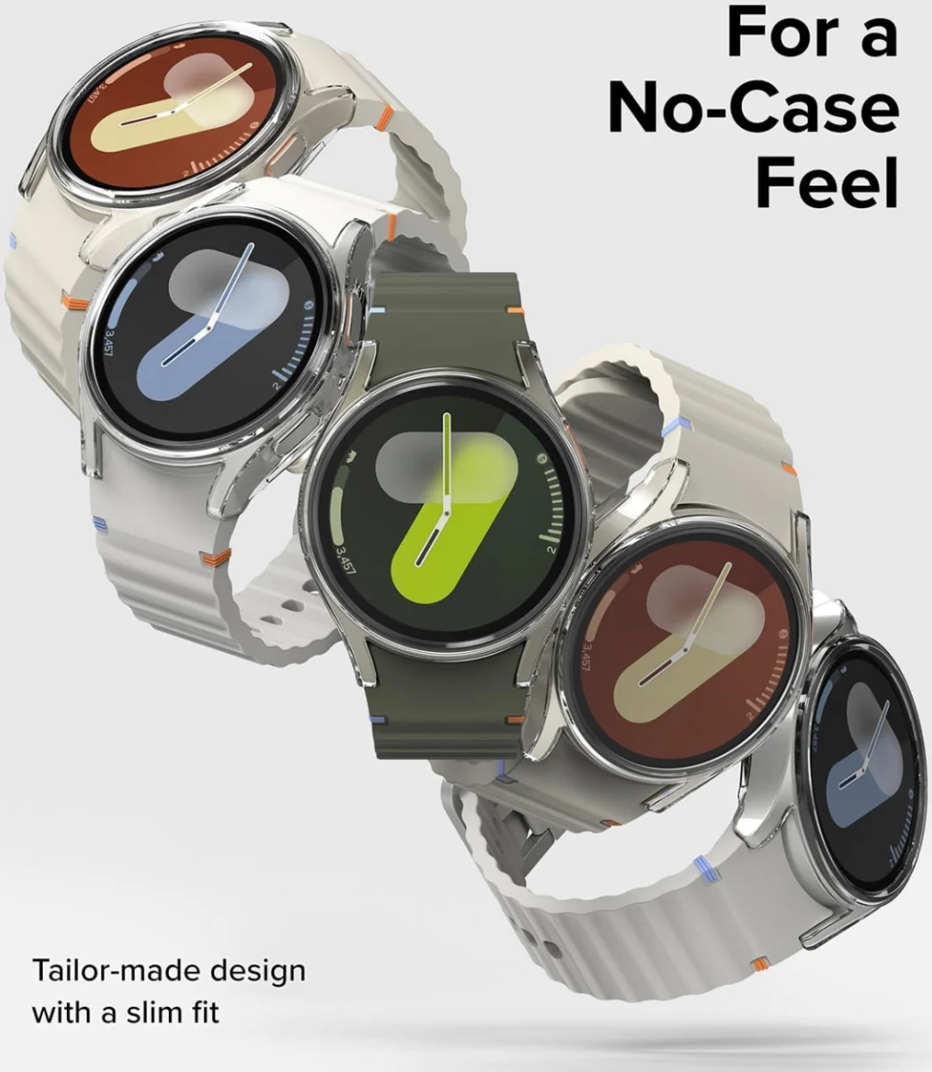Ringke Slim Hoesje + Tempered Glass - Samsung Galaxy Watch 7 40MM - Transparant afbeelding 6