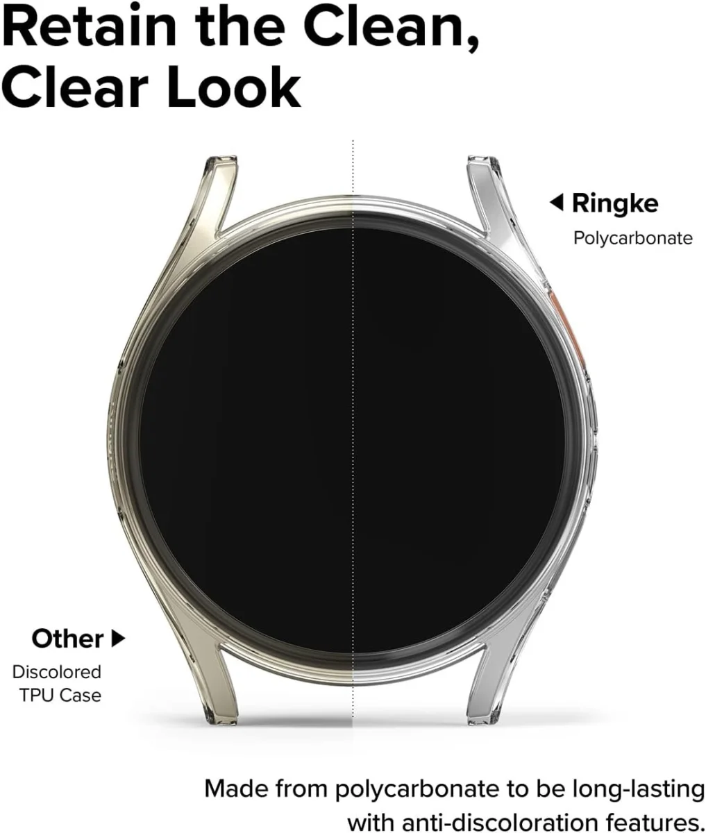 Ringke Slim Hoesje + Tempered Glass - Samsung Galaxy Watch 7 40MM - Transparant afbeelding 8