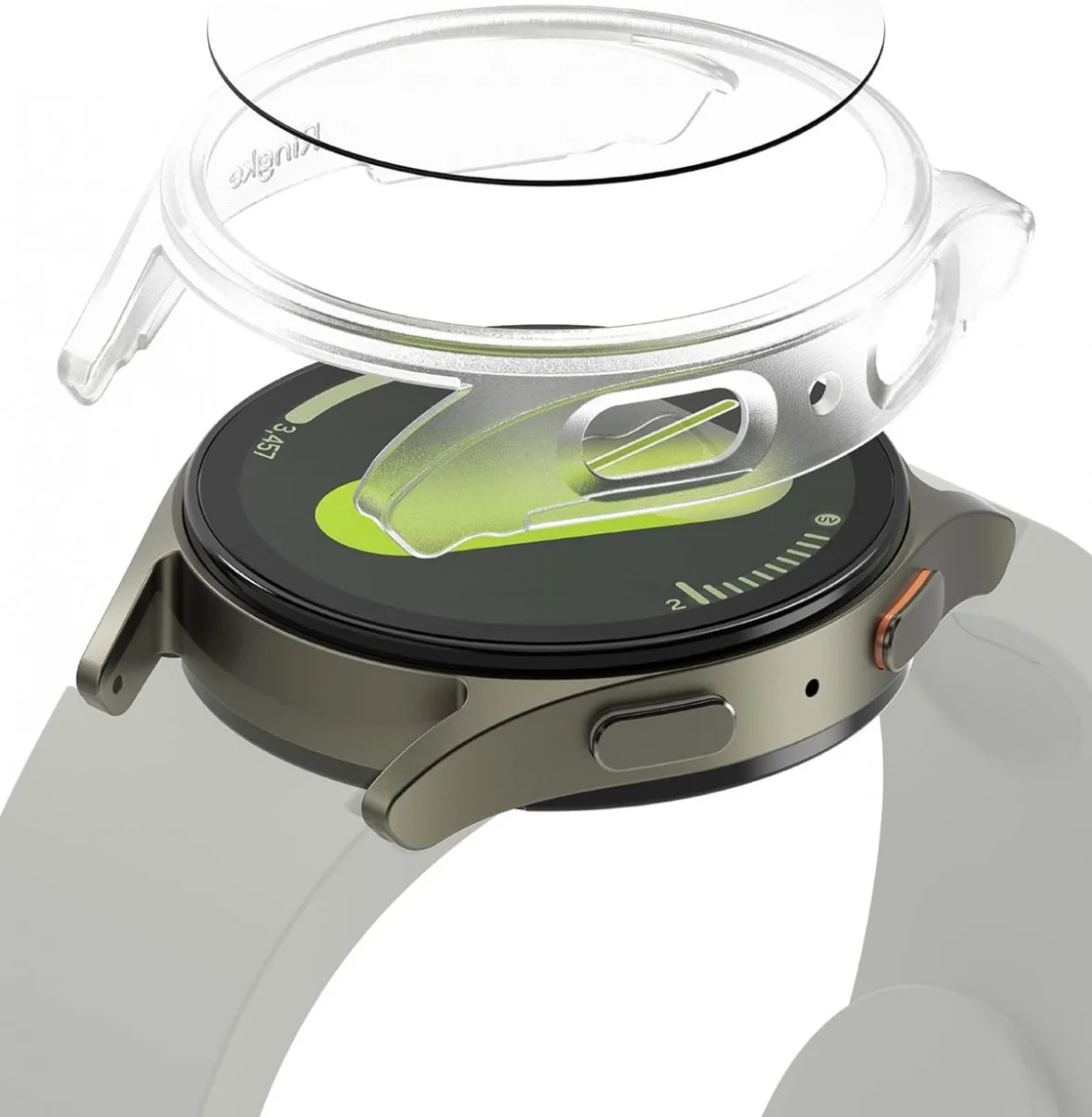 Ringke Slim Hoesje + Tempered Glass - Samsung Galaxy Watch 7 40MM - Matte Clear afbeelding 1