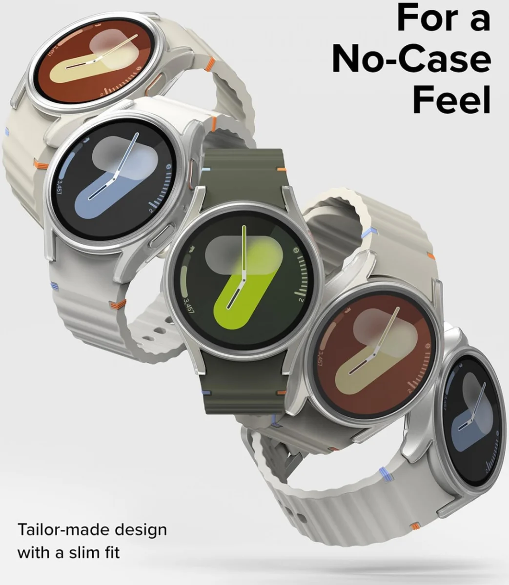 Ringke Slim Hoesje + Tempered Glass - Samsung Galaxy Watch 7 40MM - Matte Clear afbeelding 6