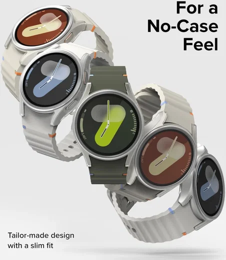 Ringke Slim Hoesje + Tempered Glass - Samsung Galaxy Watch 7 40MM - Matte Clear afbeelding 6