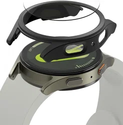 Ringke Slim Hoesje + Tempered Glass - Samsung Galaxy Watch 7 40MM - Matte Zwart afbeelding
