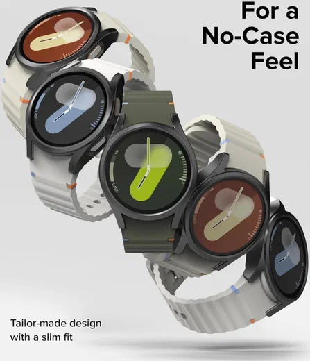 Ringke Slim Hoesje + Tempered Glass - Samsung Galaxy Watch 7 40MM - Zwart afbeelding 6