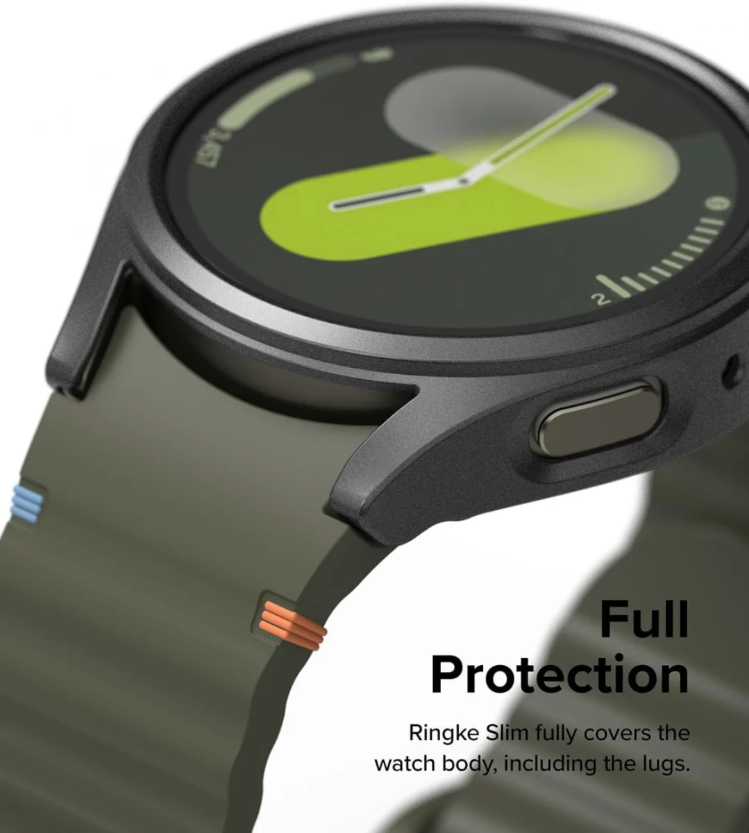 Ringke Slim Hoesje + Tempered Glass - Samsung Galaxy Watch 7 40MM - Zwart afbeelding 8
