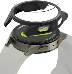 Ringke Slim Hoesje + Tempered Glass - Samsung Galaxy Watch 7 44MM - Matte Zwart afbeelding