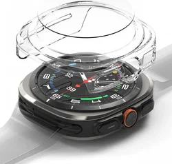 Ringke Slim Hoesje + Tempered Glass - Samsung Galaxy Watch Ultra - Transparant afbeelding