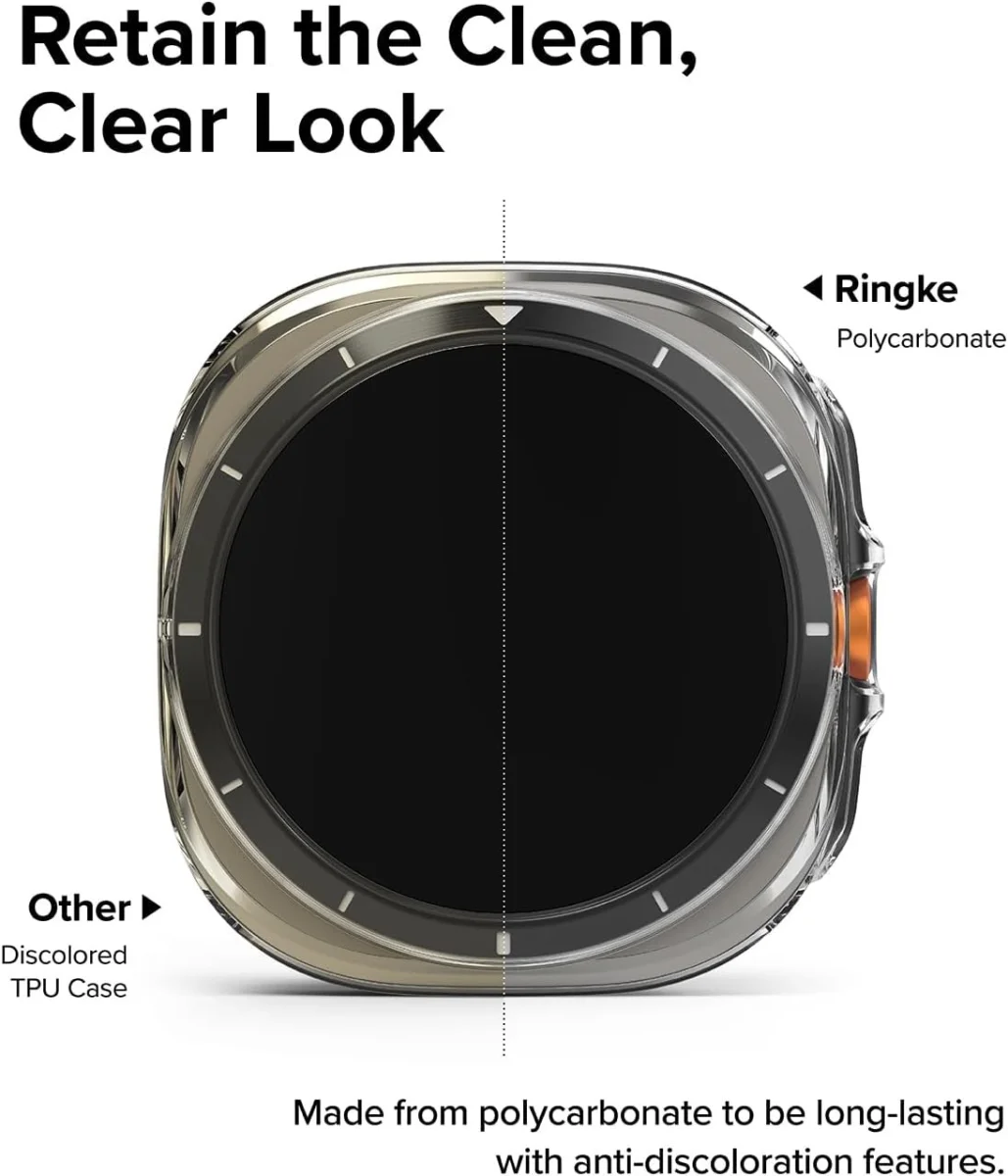 Ringke Slim Hoesje + Tempered Glass - Samsung Galaxy Watch Ultra - Transparant afbeelding 8