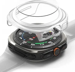 Ringke Slim Hoesje + Tempered Glass - Samsung Galaxy Watch Ultra - Matte Clear afbeelding
