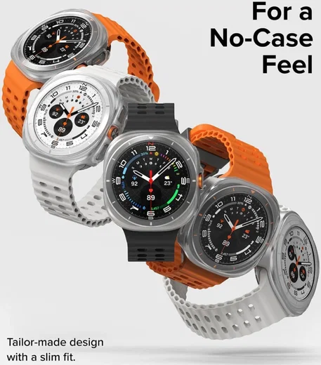 Ringke Slim Hoesje + Tempered Glass - Samsung Galaxy Watch Ultra - Matte Clear afbeelding 6