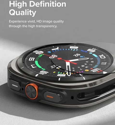 Ringke Slim Hoesje + Tempered Glass - Samsung Galaxy Watch Ultra - Matte Clear afbeelding 8