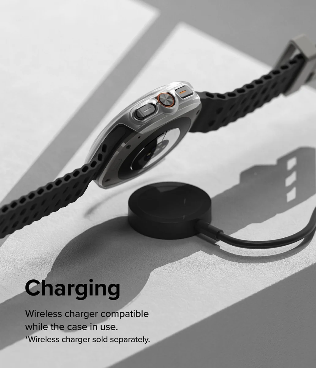 Ringke Slim Hoesje + Tempered Glass - Samsung Galaxy Watch Ultra - Matte Clear afbeelding 10