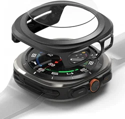 Ringke Slim Hoesje + Tempered Glass - Samsung Galaxy Watch Ultra - Zwart afbeelding
