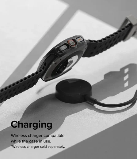 Ringke Slim Hoesje + Tempered Glass - Samsung Galaxy Watch Ultra - Zwart afbeelding 10