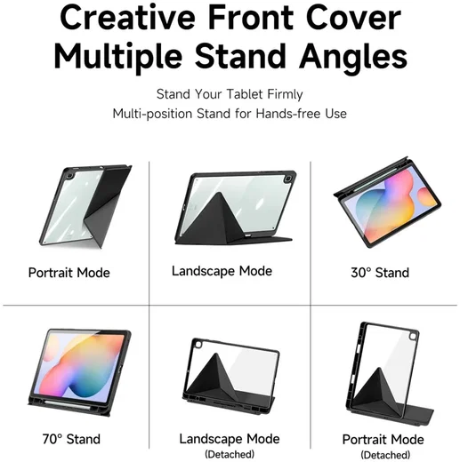 Dux Ducis Magi Samsung Galaxy Tab S6 Lite (2024/2022/2020) Hoes Book Case Zwart afbeelding 3