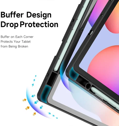 Dux Ducis Magi Samsung Galaxy Tab S6 Lite (2024/2022/2020) Hoes Book Case Zwart afbeelding 6