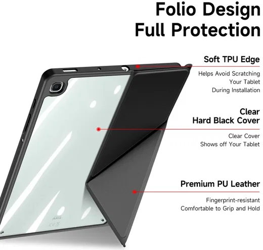 Dux Ducis Magi Samsung Galaxy Tab S6 Lite (2024/2022/2020) Hoes Book Case Zwart afbeelding 8