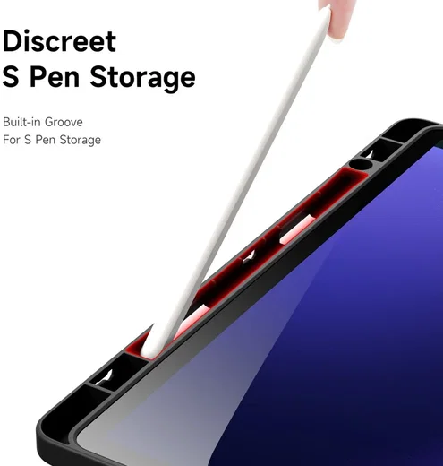 Dux Ducis Magi Samsung Tab S10 Lite / S10 FE S9 (FE) Hoes V-Fold Book Case Zwart afbeelding 10