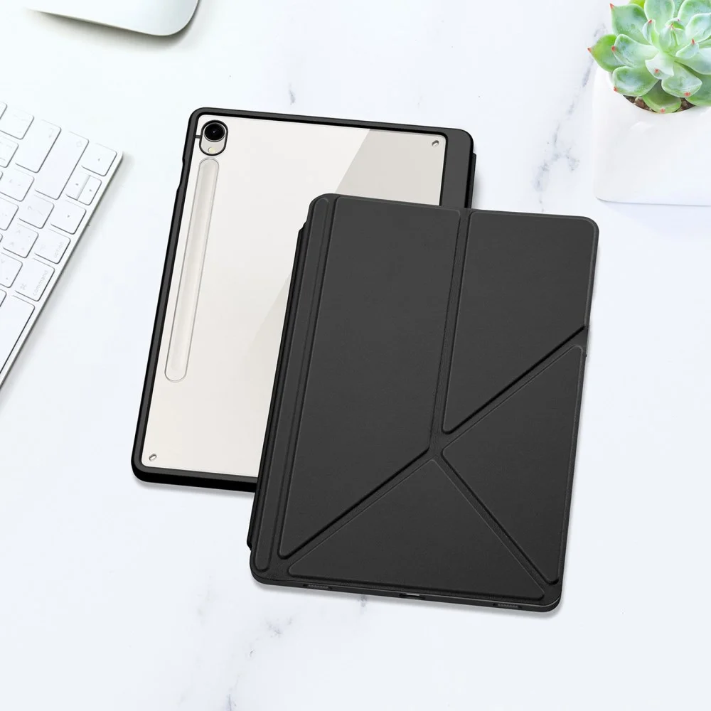 Dux Ducis Magi Samsung Tab S10 Lite / S10 FE S9 (FE) Hoes V-Fold Book Case Zwart afbeelding 11