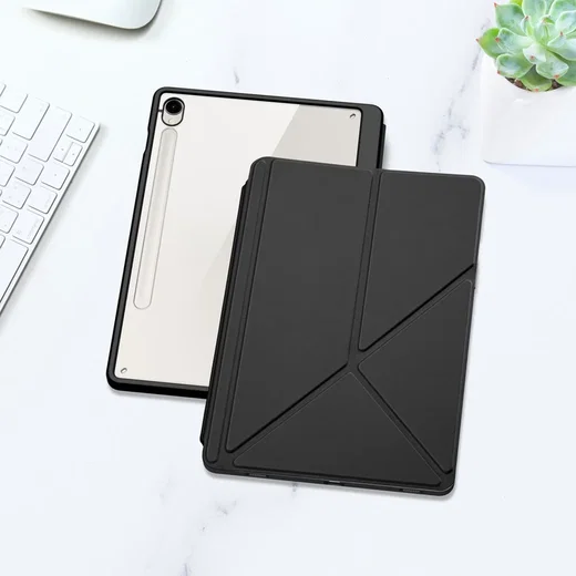 Dux Ducis Magi Samsung Tab S10 Lite / S10 FE S9 (FE) Hoes V-Fold Book Case Zwart afbeelding 11