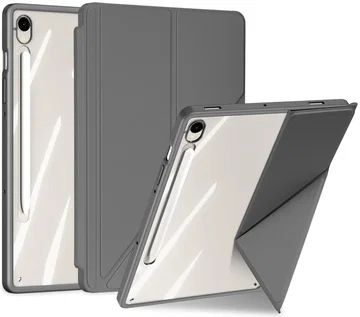 Dux Ducis Magi Samsung Tab S10 Lite / S10 FE S9 (FE) Hoes V-Fold Book Case Grijs