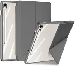 Dux Ducis Magi Samsung Tab S10 Lite / S10 FE S9 (FE) Hoes V-Fold Book Case Grijs afbeelding