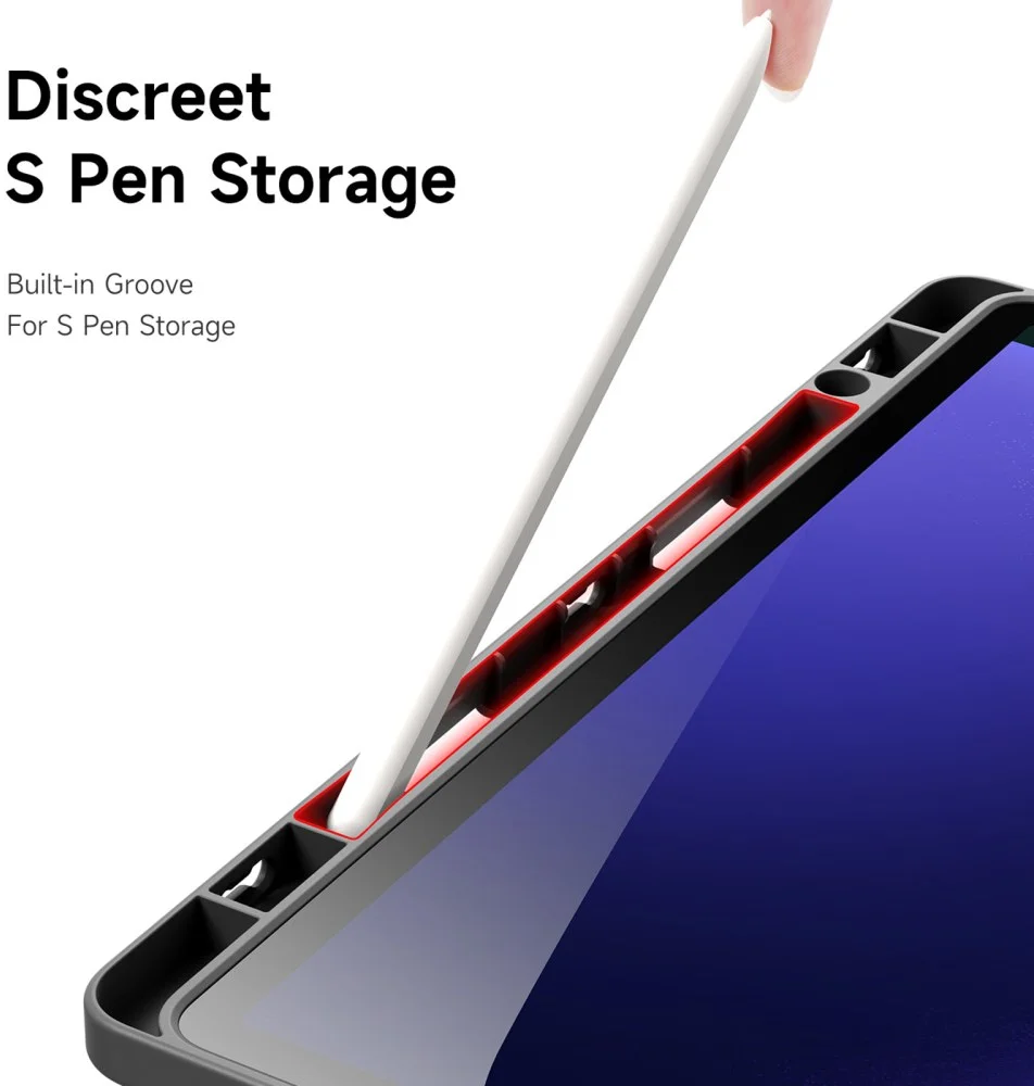 Dux Ducis Magi Samsung Tab S10 Lite / S10 FE S9 (FE) Hoes V-Fold Book Case Grijs afbeelding 10