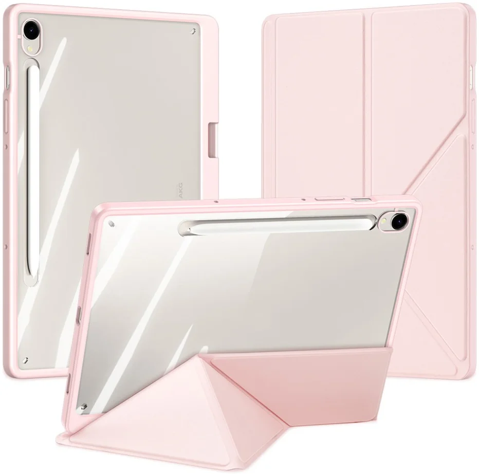 Dux Ducis Magi Samsung Tab S10 Lite / S10 FE S9 (FE) Hoes V-Fold Book Case Roze afbeelding 2