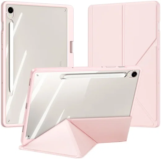 Dux Ducis Magi Samsung Tab S10 Lite / S10 FE S9 (FE) Hoes V-Fold Book Case Roze afbeelding 2
