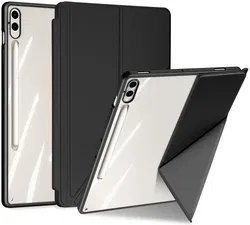 Dux Ducis Magi Samsung Tab S9 Plus / S9 FE Plus Hoes V-Fold Book Case Zwart afbeelding