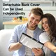 Dux Ducis Magi Samsung Tab S9 Plus / S9 FE Plus Hoes V-Fold Book Case Zwart afbeelding 7