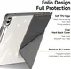 Dux Ducis Magi Samsung Tab S9 Plus / S9 FE Plus Hoes V-Fold Book Case Grijs afbeelding 9