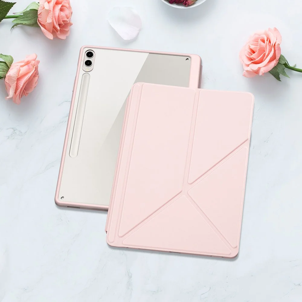 Dux Ducis Magi Samsung Tab S9 Plus / S9 FE Plus Hoes V-Fold Book Case Roze afbeelding 11
