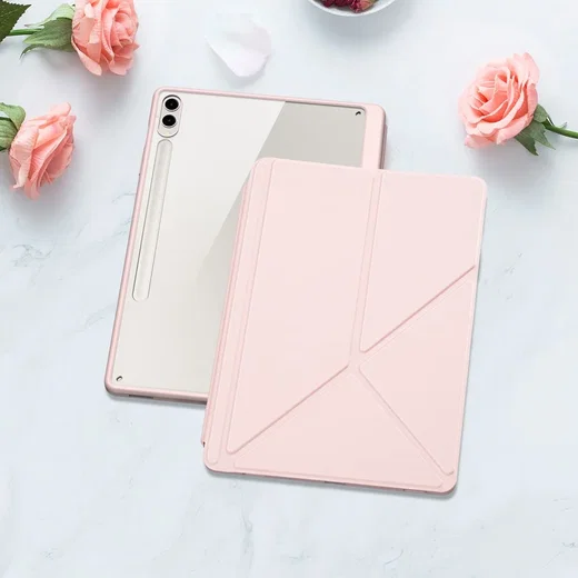 Dux Ducis Magi Samsung Tab S9 Plus / S9 FE Plus Hoes V-Fold Book Case Roze afbeelding 11