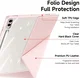 Dux Ducis Magi Samsung Tab S9 Plus / S9 FE Plus Hoes V-Fold Book Case Roze afbeelding 9