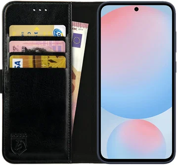 Rosso Element Samsung Galaxy S24 FE Hoesje Book Case Wallet Zwart