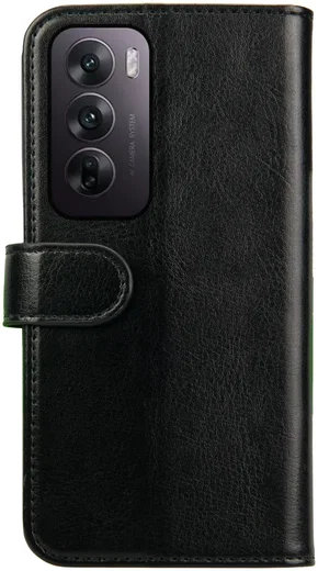 Rosso Element Oppo Reno 12 Hoesje Book Case Wallet Zwart afbeelding 2