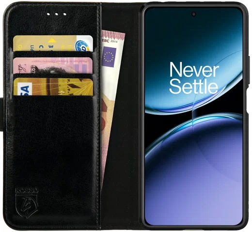 Rosso Element OnePlus Nord 4 Hoesje Book Case Wallet Zwart afbeelding 1
