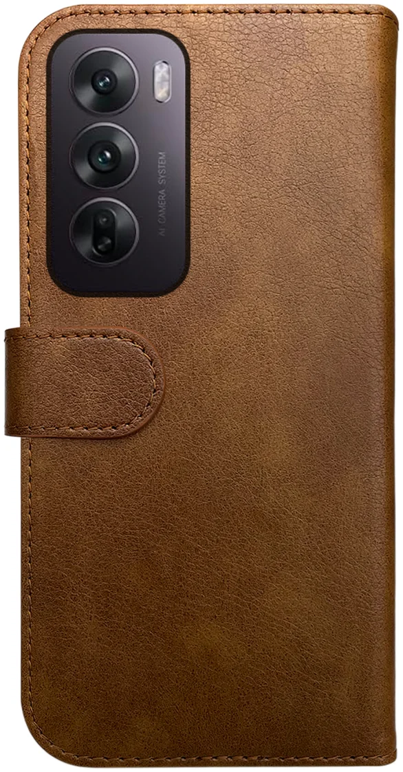 Rosso Element Oppo Reno 12 Hoesje Book Case Wallet Bruin afbeelding 2